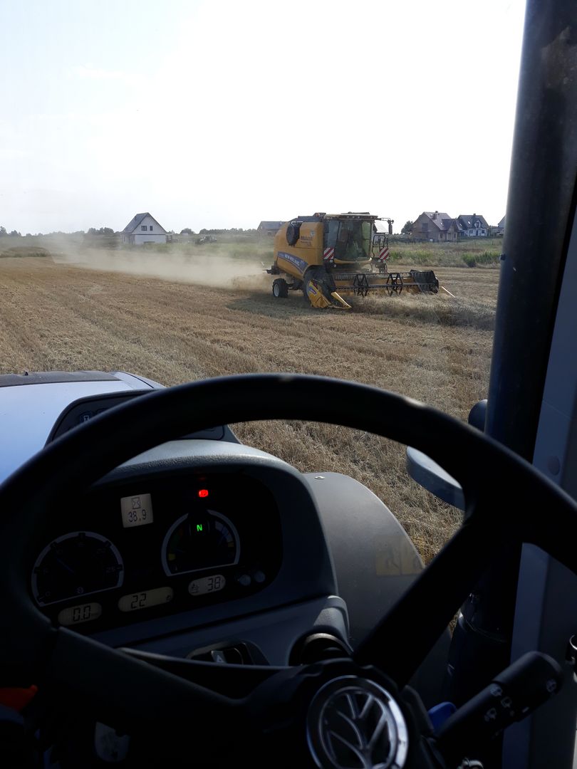 Żniwa - kombajn New Holland